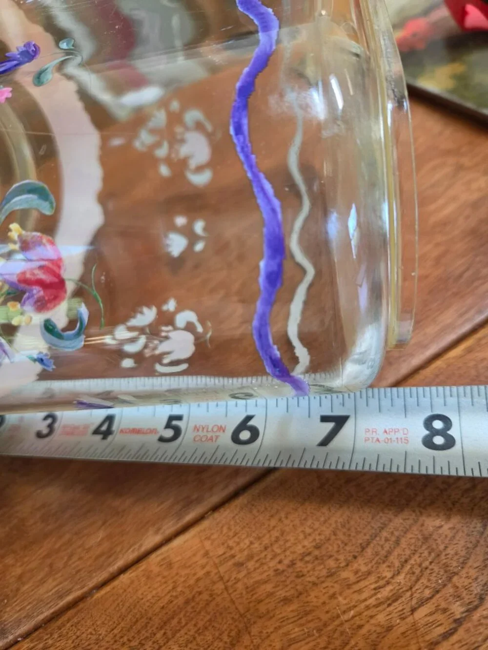 Pfaltzgraff plastic storage container lock sealed clamped lid floral pattern